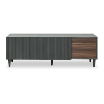 Mueble de Tv gris oxford/nogal